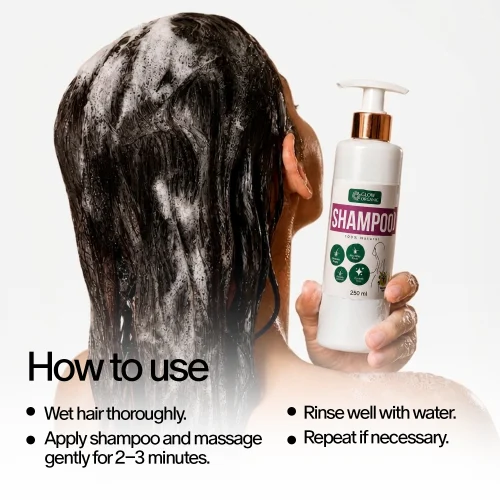 Glow Organic Herbal Shampoo – Natural Herbal Hair Care